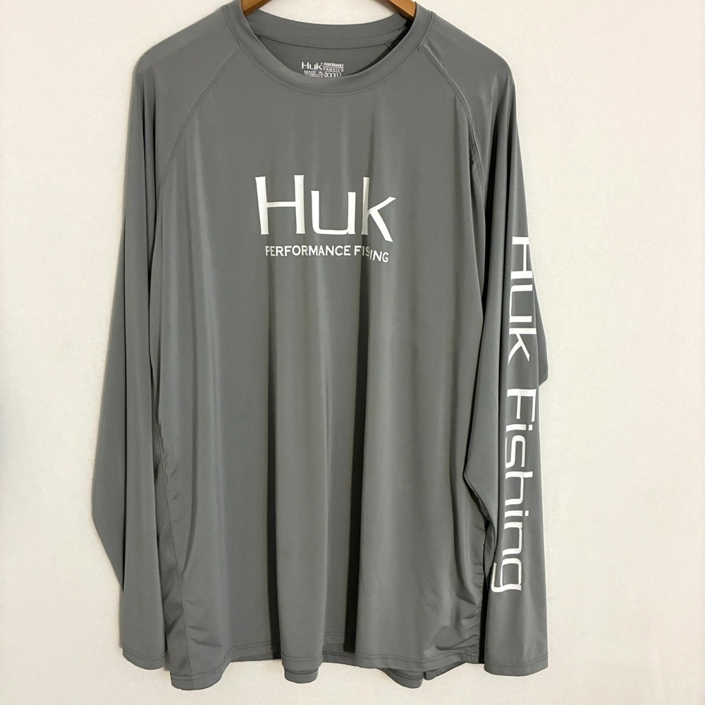 Huk Performance Fishing Sun Shirt Mens XXXL Long Sleeve Breathable Logo Gorpcore